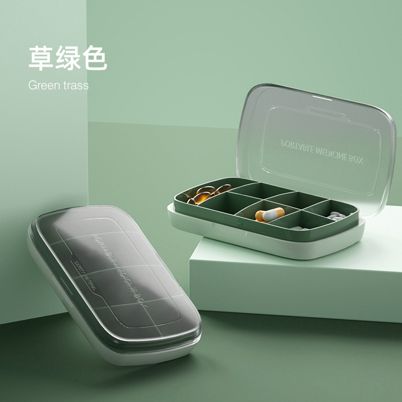 Portable Travel 7 Compartment Large Capacity Sealed Medicine Pill Box Vitamins Dispenser Container Bekas Ubat HH134 - Image 3