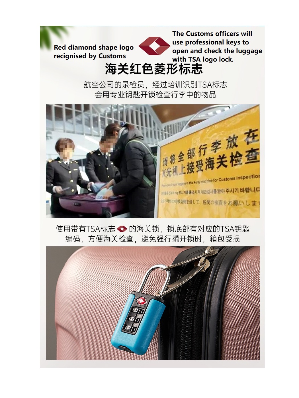 TSA Approved 3-Digit Combination Luggage Lock – Durable Zinc Alloy Travel Password Lock (Colorful) – LL26 - Image 7