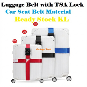 Travel Luggage Strap Belt Adjustable Suitcase Packing with TSA 3-Digit Lock | KL
